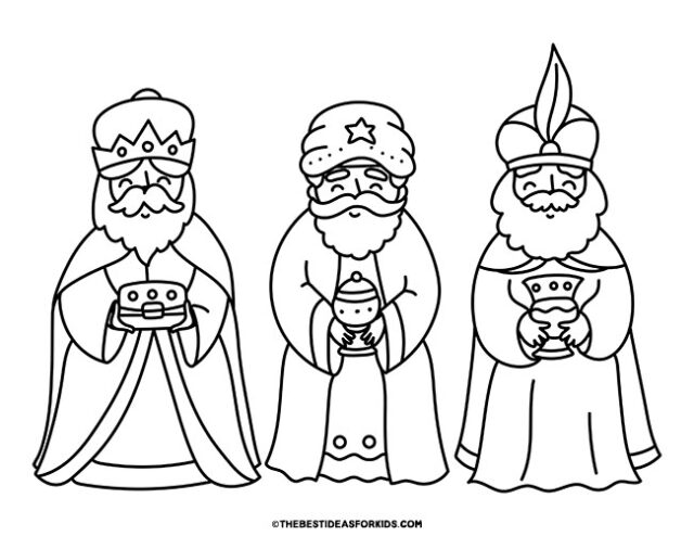 Nativity coloring pages free printables