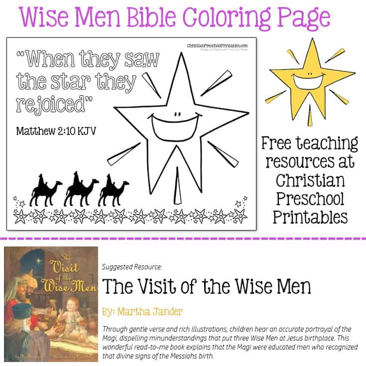 Wise men bible coloring