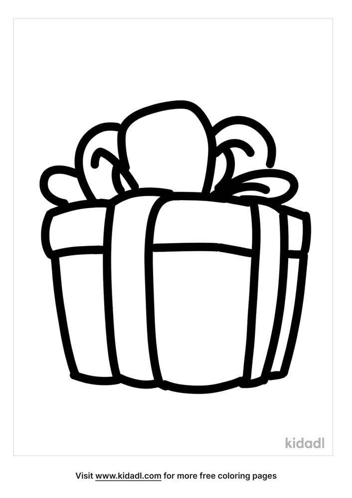 Gift box coloring pages printable for free download