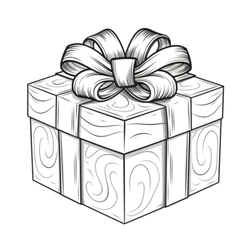 Present boxes coloring page gift box coloring pages nelpilisc outline sketch drawing vector wing drawing present drawing ring drawing png and vector with transparent background for free download