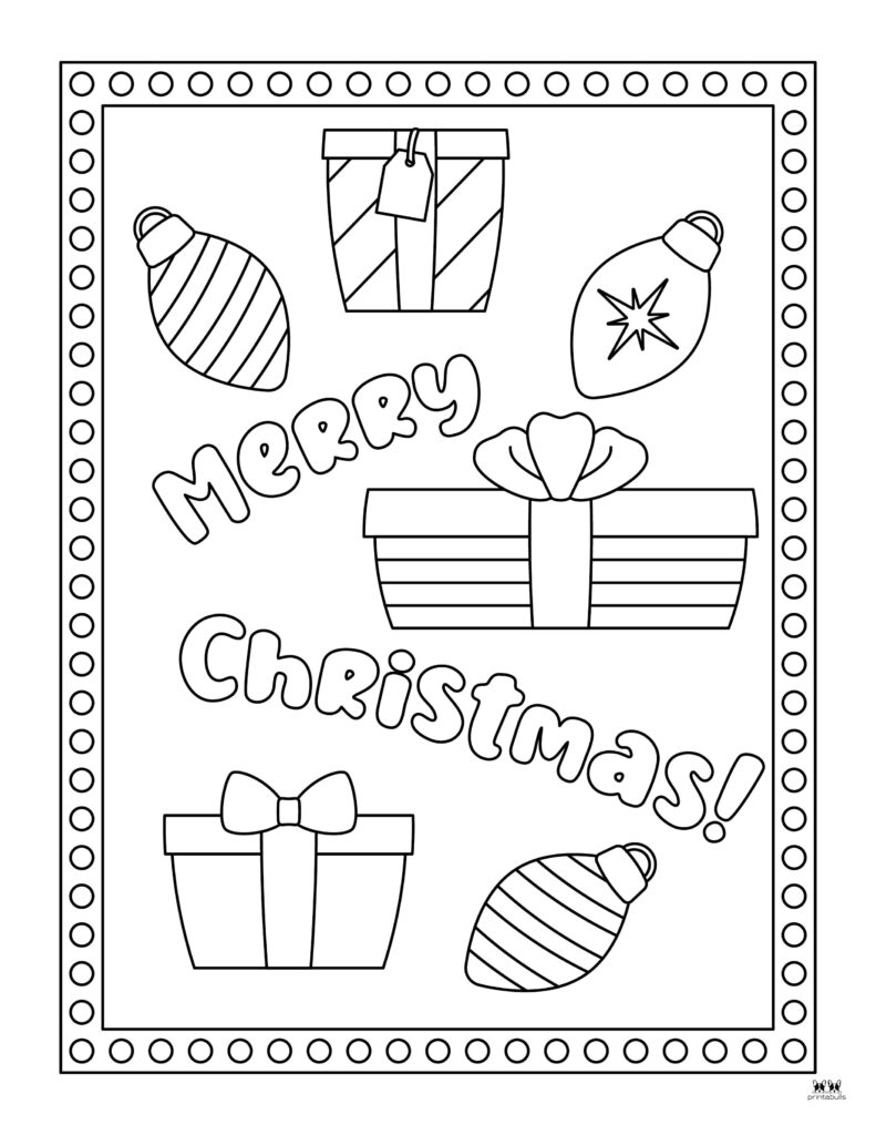 Christmas present coloring pages