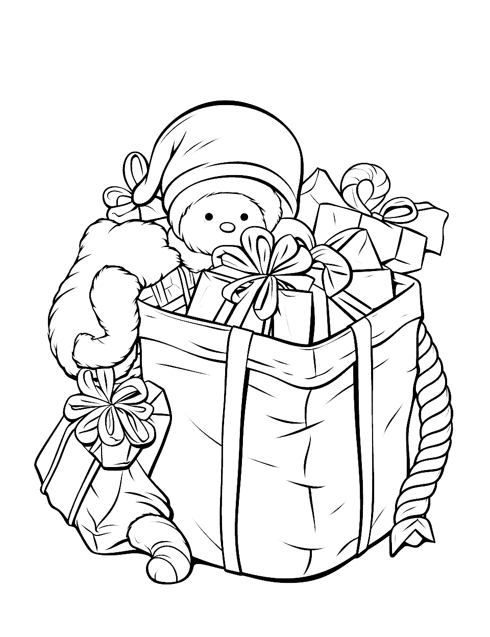 Christmas coloring pages free printable sheets