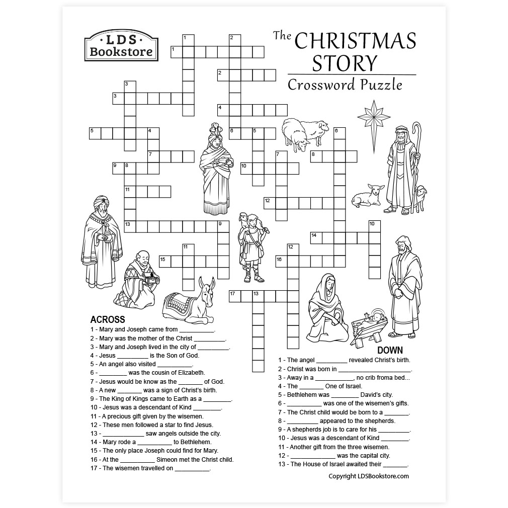 Christmas story crossword puzzle