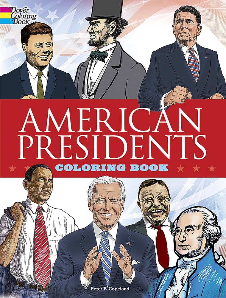 Amerin presidents coloring book copeland peter f toys games