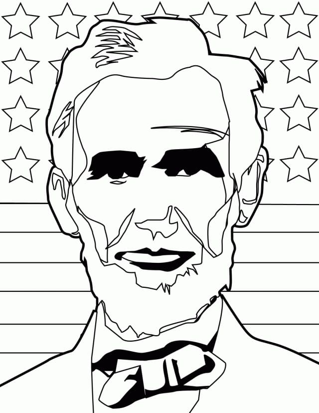 Abraham lincoln coloring pages