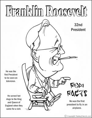 Presidents coloring pages