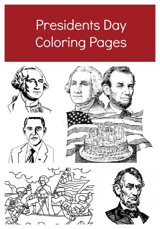 Free printable presidents day coloring pages