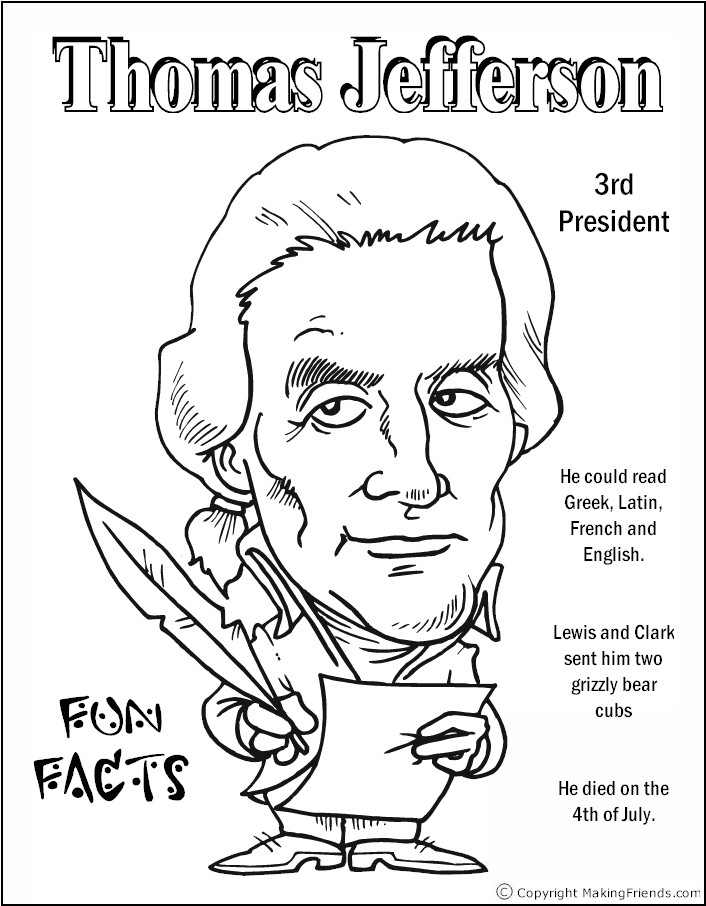 Presidents coloring pages