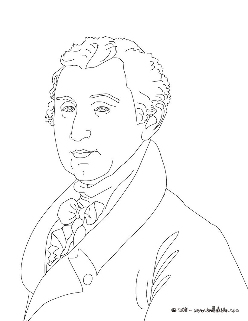 President james monroe coloring pages