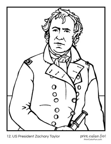 Us presidents coloring pages printables of the first american leaders