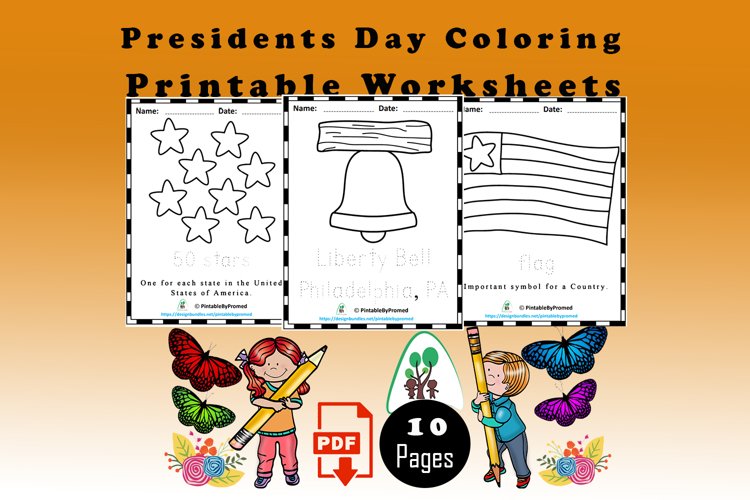 Presidents day coloring sheets