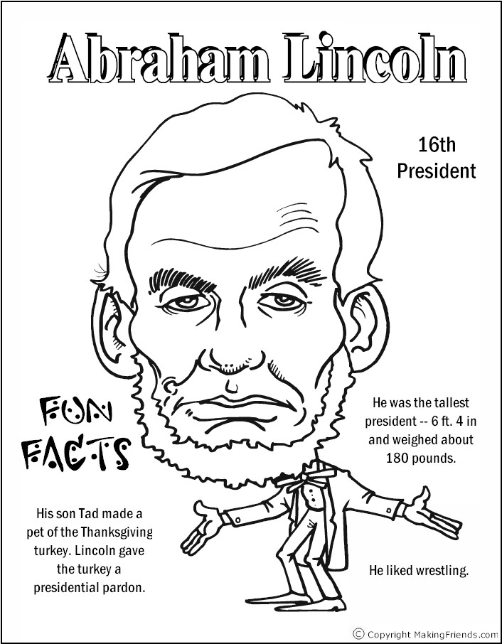 Presidents coloring pages