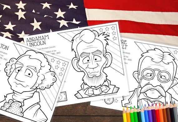 Printable president coloring pages history for kids crafts