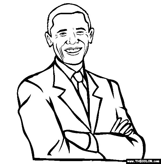 Presidents online coloring pages