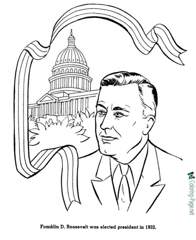 Us presidents coloring pages