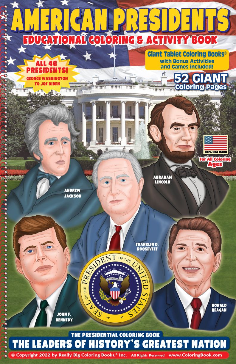 American presidents coloring book x