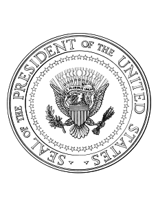 President and vp seal coloring pages