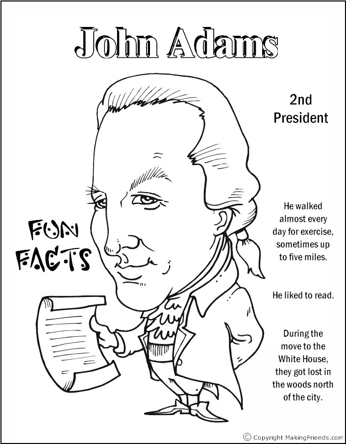 Presidents coloring pages