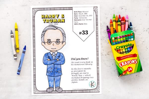 Ð free printable president coloring pages w interesting facts