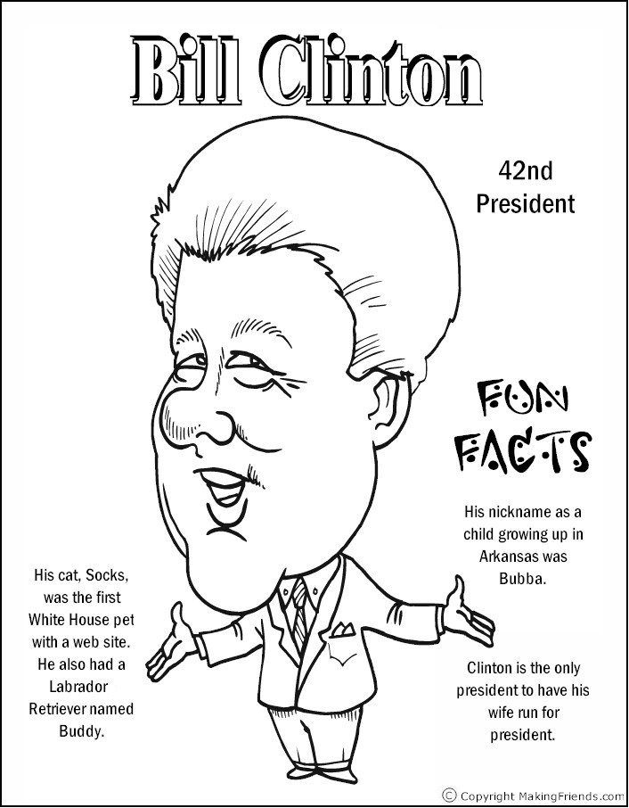 Presidents coloring pages