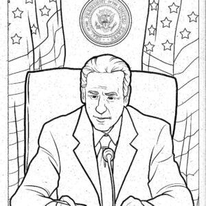 Joe biden coloring pages printable for free download