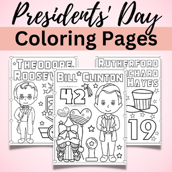 Presidents day coloring pages united states us presidents coloring sheets