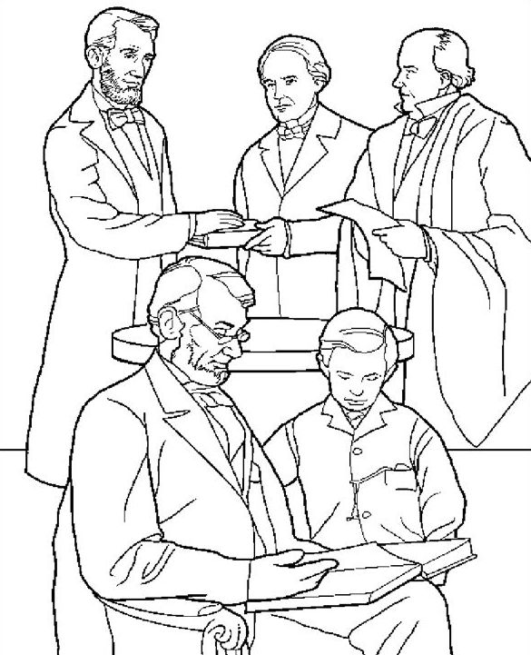 Presidents day coloring pages