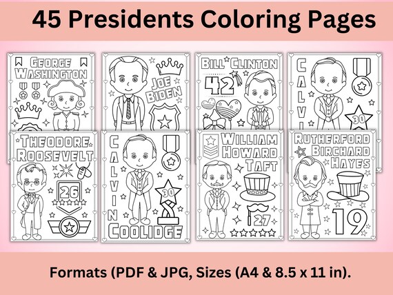 Printable presidents day coloring pages presidents day coloring sheets february coloring book activity