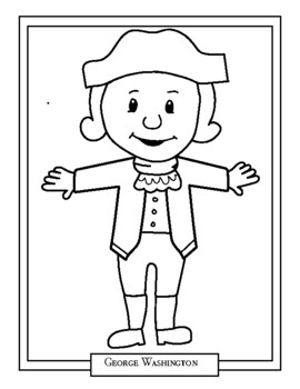 George washington us presidents coloring pages by ladybug learning store