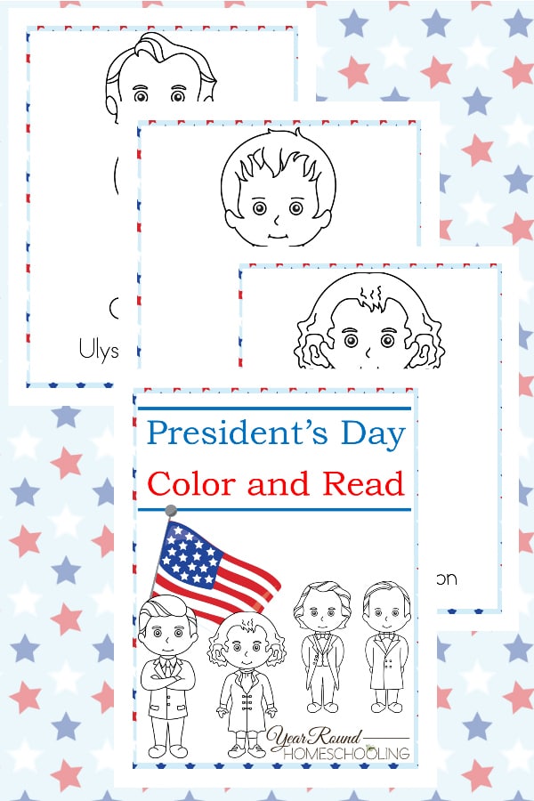 Presidents day color and read pack