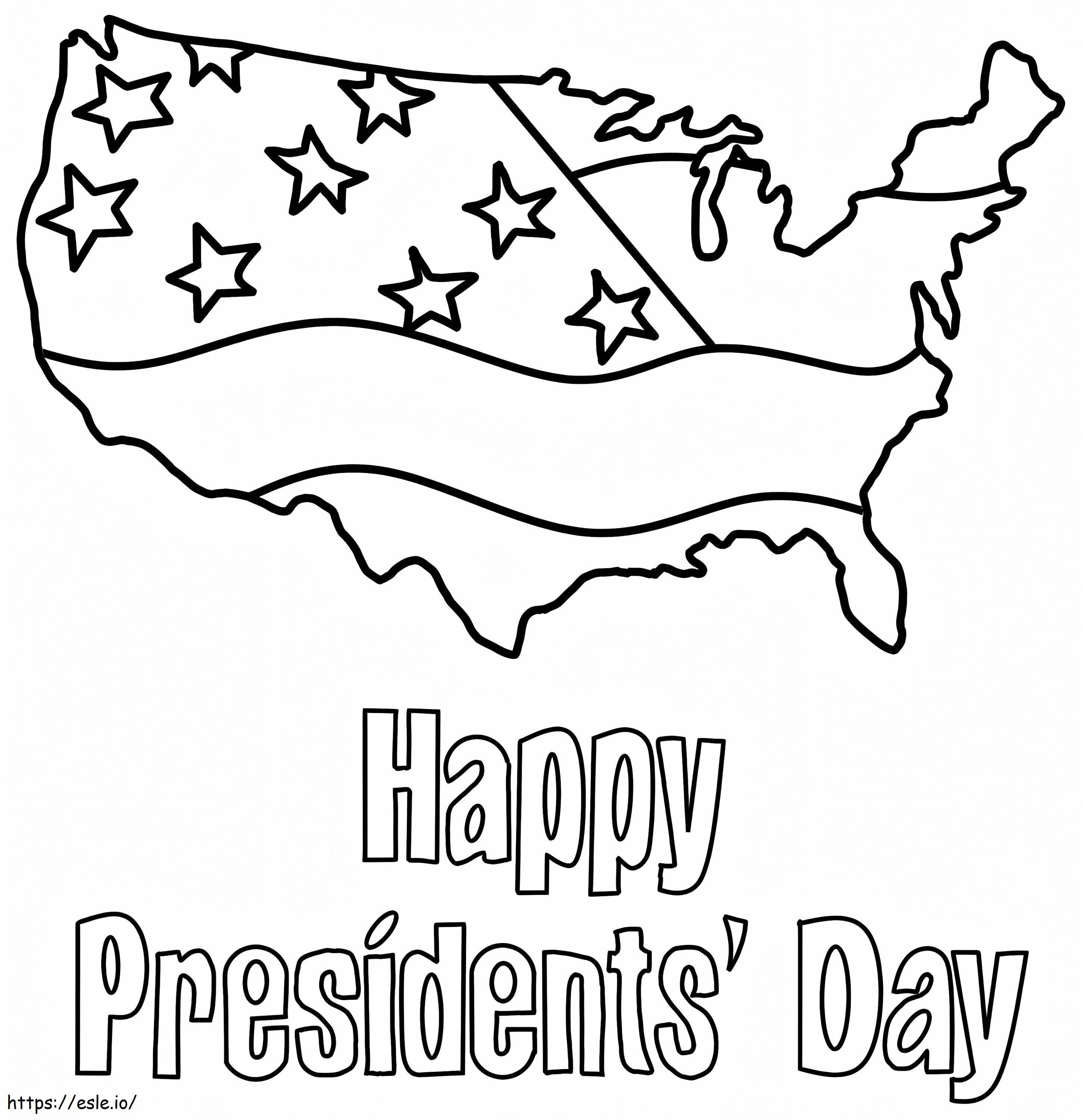 Presidents day coloring page