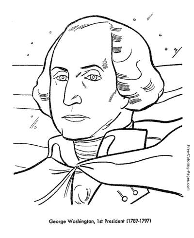 Presidents day coloring pages