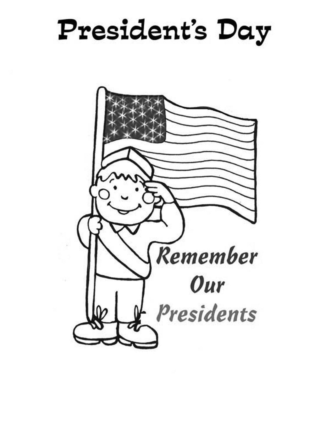 Presidents day coloring pages