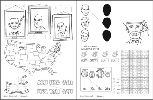 Presidents day coloring pages