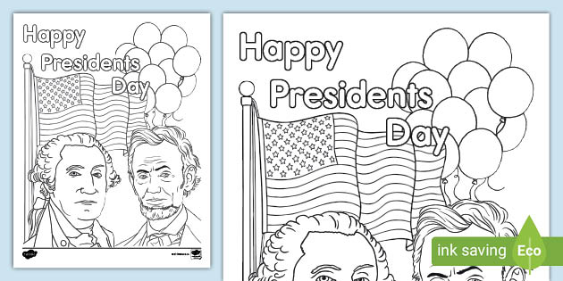 Free presidents day coloring sheet learning resources