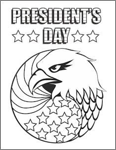 Presidents day coloring page fun family crafts