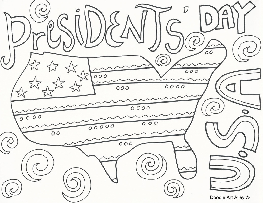 Presidents day coloring pages