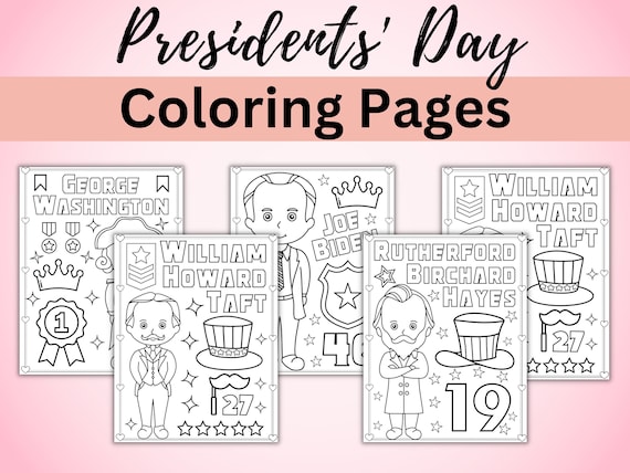 Printable presidents day coloring pages presidents day coloring sheets february coloring book activity