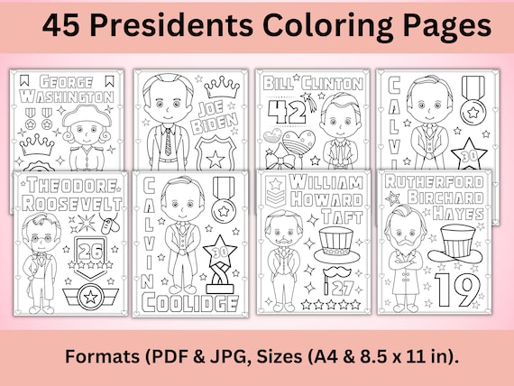 Printable presidents day coloring pages presidents day coloring sheets february coloring book activity