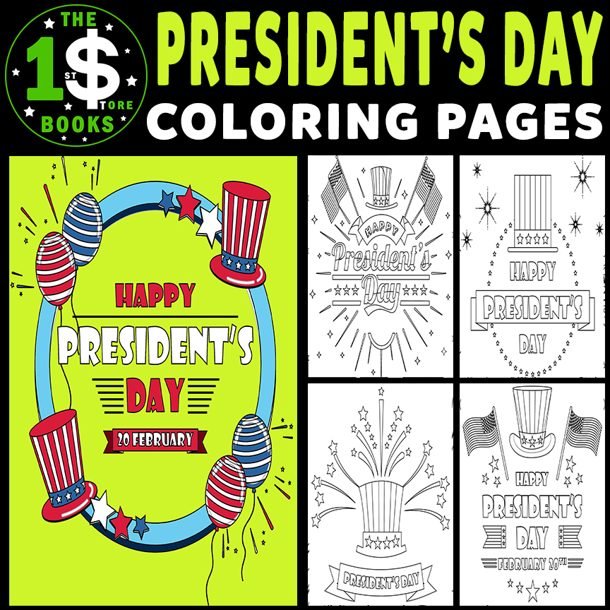 Presidents day coloring pages february holiday coloring sheets made by teachers