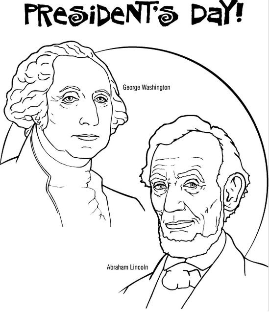 Presidents day coloring pages