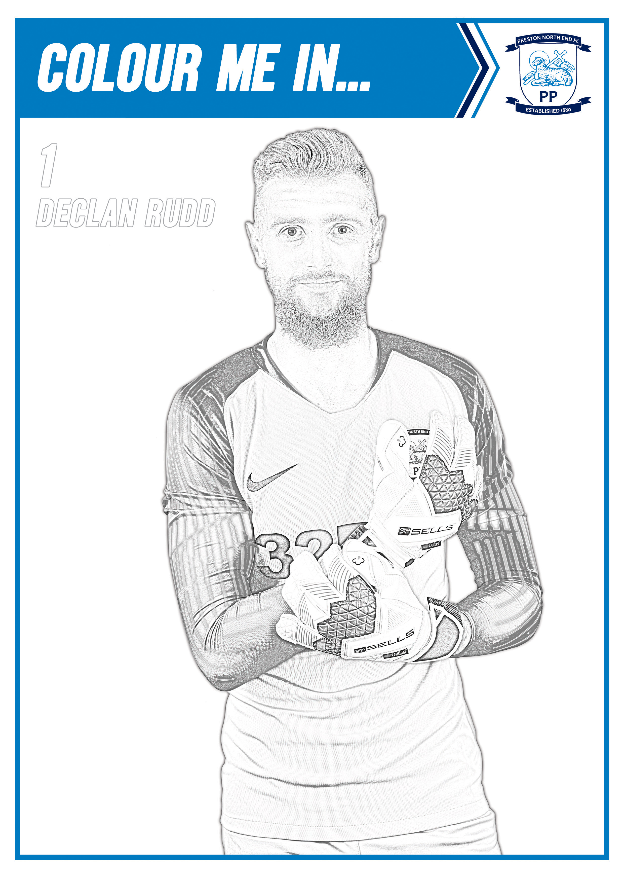 Preston north end fc on x ð the latest player to feature in our colouring pages to help keep your young pne fans entertained is declan ruddð download our colouring pages which