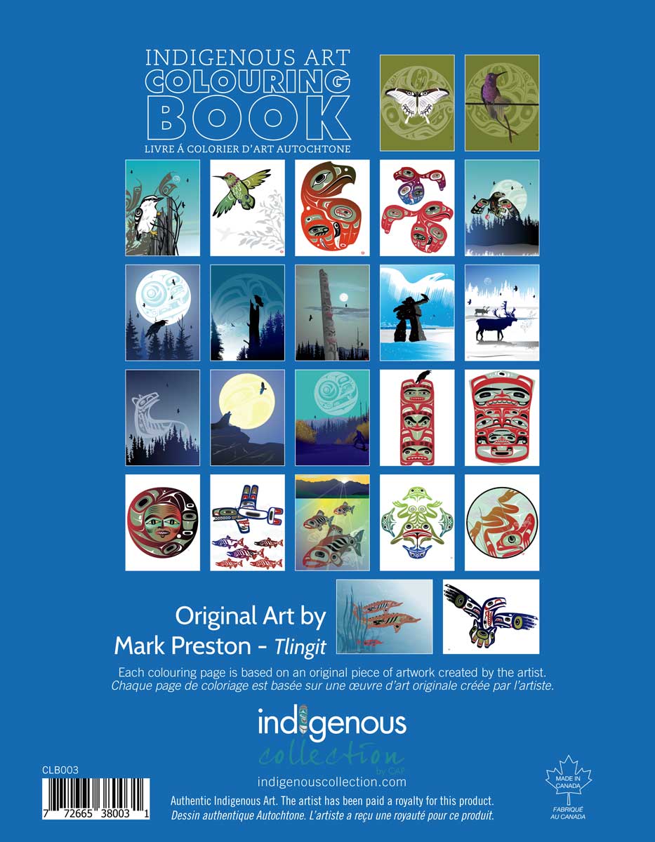 Mark preston colouring book â indigenous collection