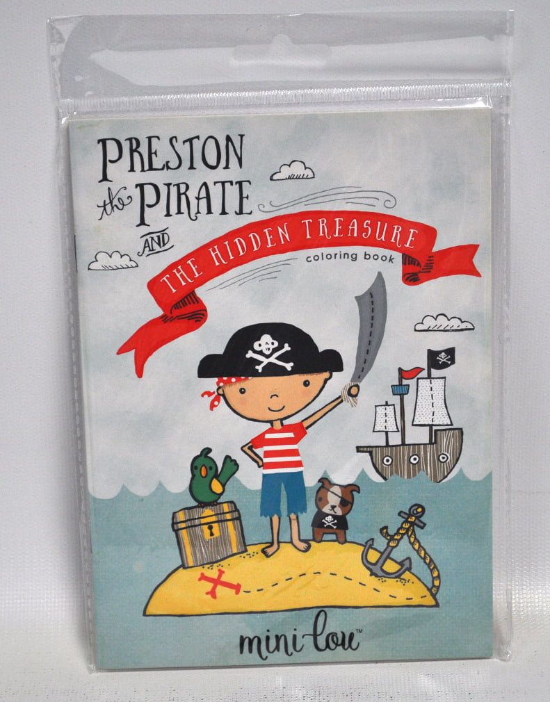 Preston the pirate coloring book