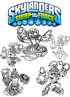 Preston coloring pages ideas coloring pages skylanders coloring books