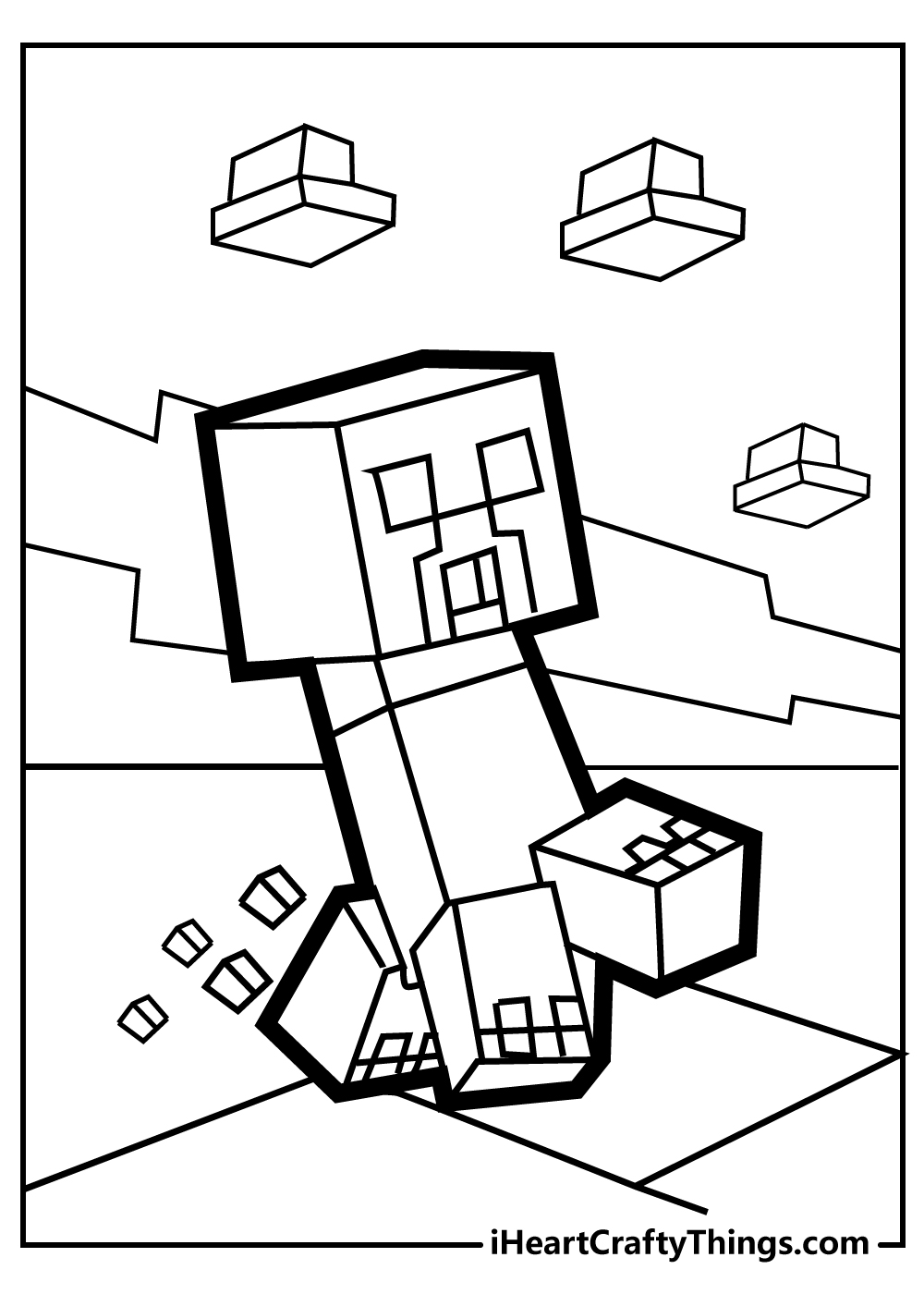 Minecraft coloring pages free printables