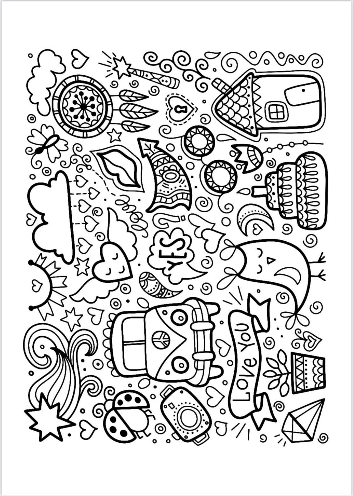 Adult coloring book