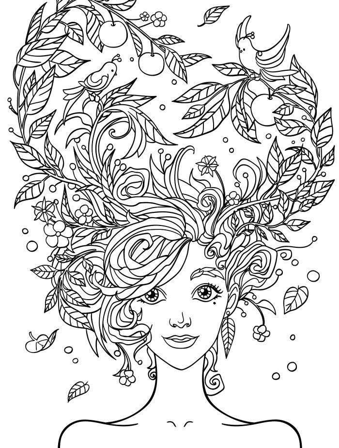 Easy coloring pages for adults