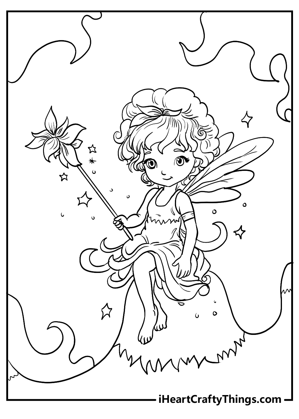 Printable fairy coloring pages updated