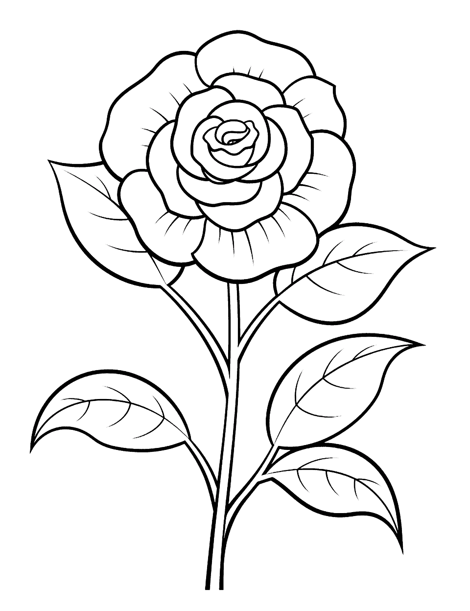 Flower coloring pages free printable sheets